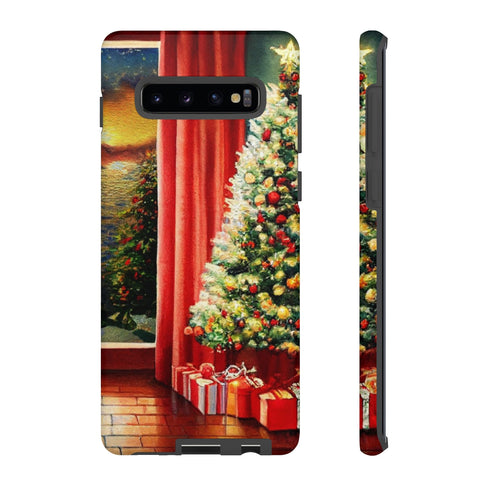 Christmas Tree in Cozy Holiday Home - Impact Resistant Phone Case Samsung Galaxy S10 Plus Matte
